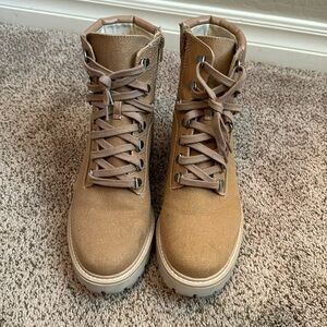 Dolce Vita Hammi women’s Canvas boots camel size 11
